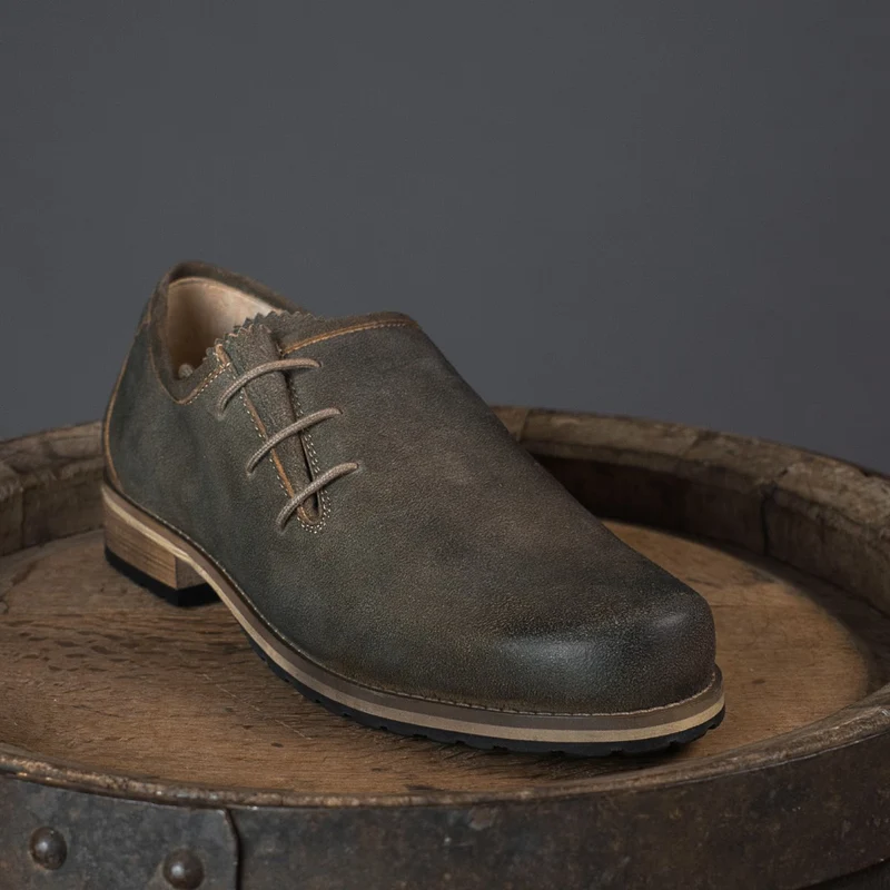 MeiSchua! Haferlschuhe Hans Seitliche Schnürung Braun