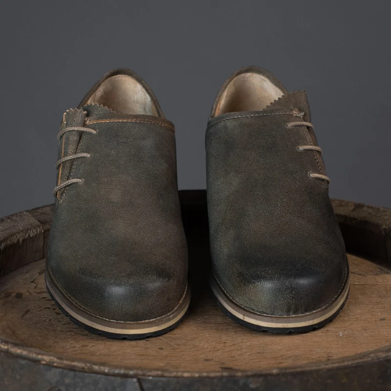 MeiSchua! Haferlschuhe Hans Seitliche Schnürung Braun