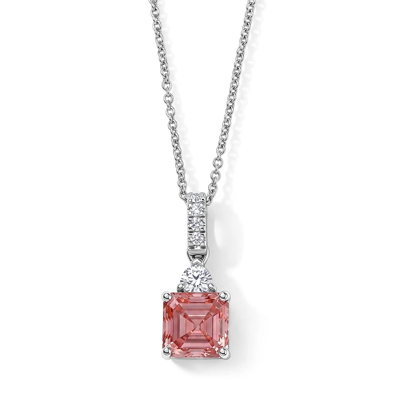 LUXURIANT DIAMOND - Lab Grown Rosa Diamant VS-EF, Lab Grown Diamant Schmuckset (8-13 Werktage Lieferzeit) ca. 50 cm ca. 2,12 ct.