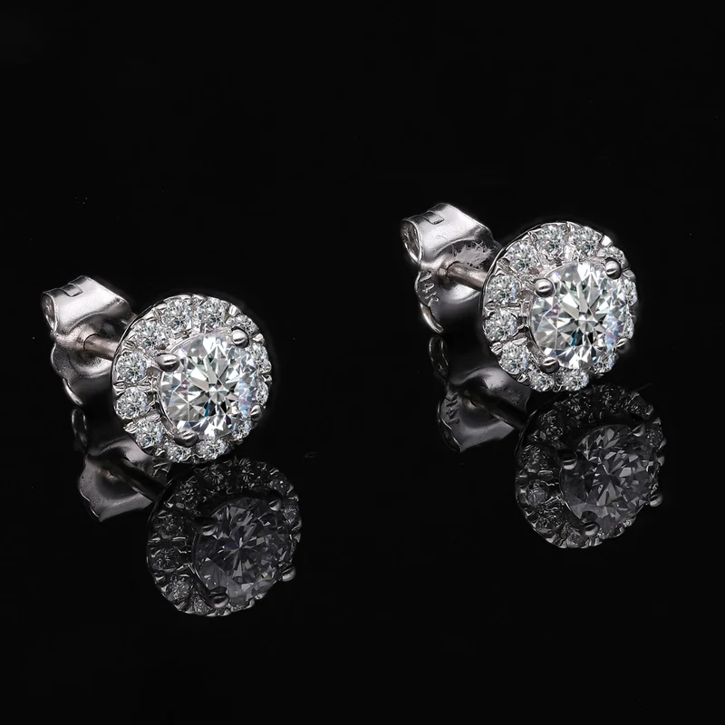New York Kollektion - Weiße Diamant Ohrringe, SI G-H, 585 Gold ca. 1.00 ct
