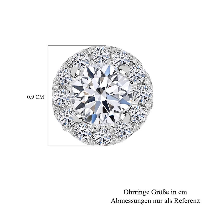 New York Kollektion - Weiße Diamant Ohrringe, SI G-H, 585 Gold ca. 1.00 ct