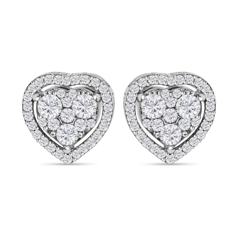 New York Kollektion - Weiße Diamant Ohrringe, SI G-H, 585 Gold ca. 1.00 ct