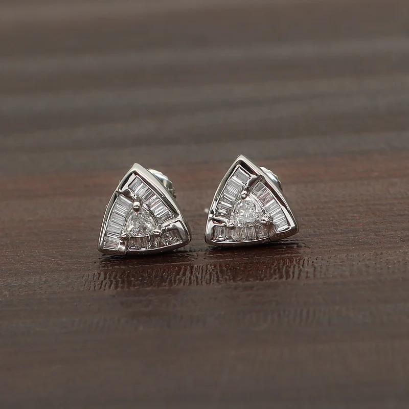 New York Kollektion - Weiße Diamant Ohrringe, SI G-H, 585 Gold ca. 1.00 ct