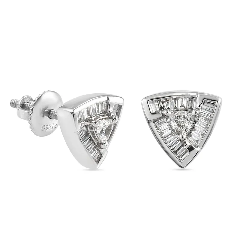 New York Kollektion - Weiße Diamant Ohrringe, SI G-H, 585 Gold ca. 1.00 ct
