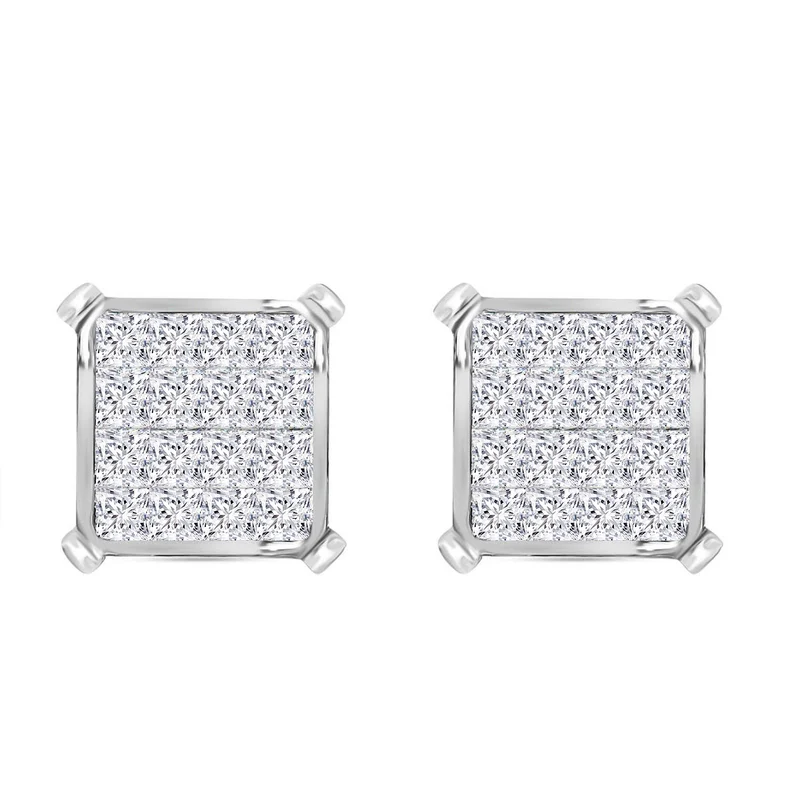 New York Kollektion - Weiße Diamant Ohrringe, SI G-H, 585 Gold ca. 1.00 ct