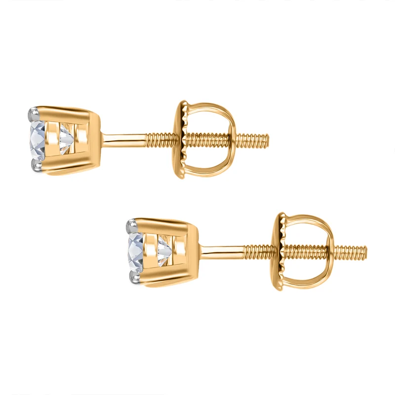 LUXURIANT DIAMOND - Lab Grown Diamant VS-EF SGL zertifiziert Ohrringe 375 Weißgold ca. 0.50 ct