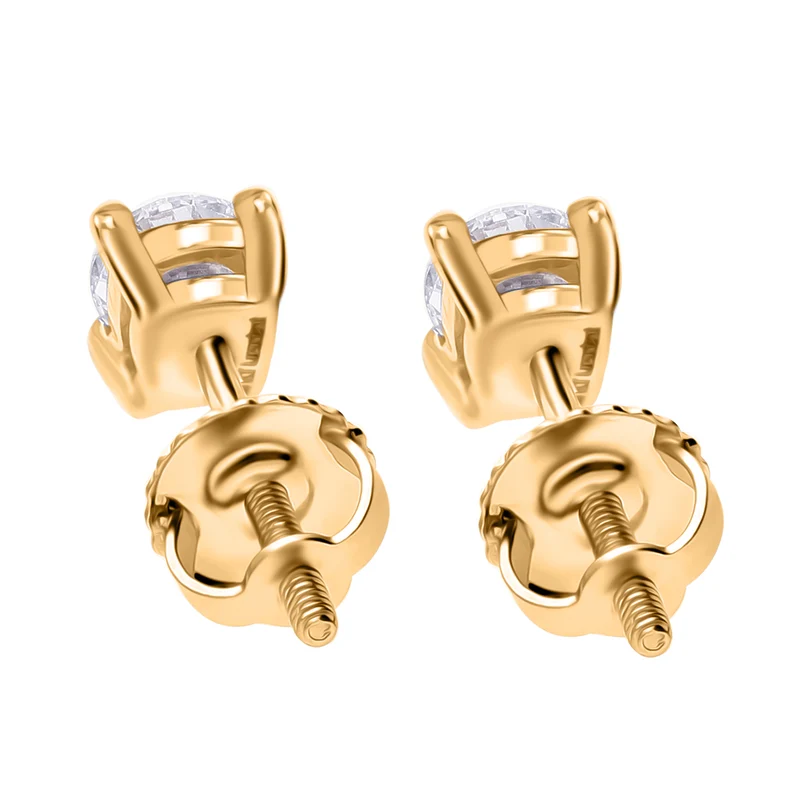 LUXURIANT DIAMOND - Lab Grown Diamant VS-EF SGL zertifiziert Ohrringe 375 Weißgold ca. 0.50 ct