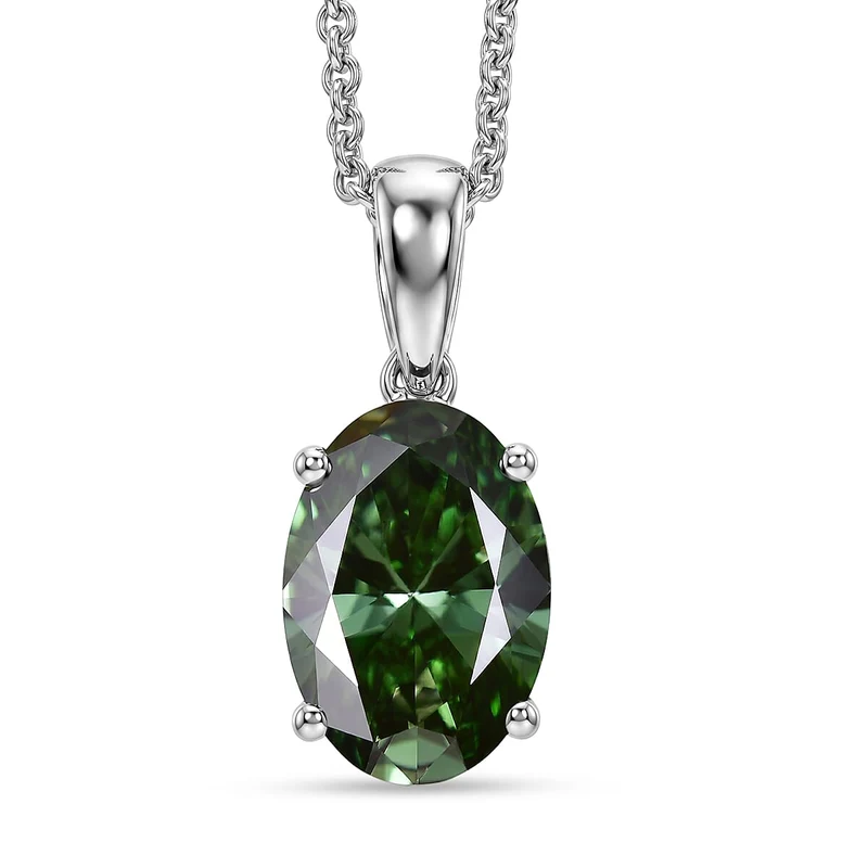 LUXURIANT DIAMOND - Lab Grown Grüner Diamant VS-EF Schmuckset (8-13 Werktage Lieferzeit) ca. 50 cm ca. 2,00 ct.