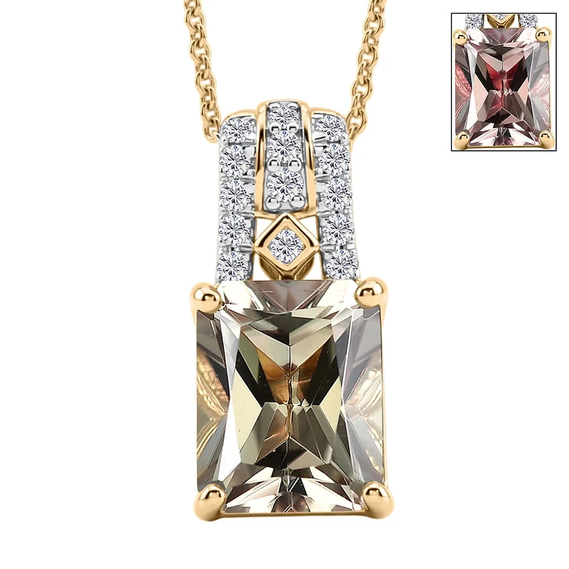 LUXORO AAA Turkizit, Weißer Diamant Schmuckset (8-13 Werktage Lieferzeit) ca. 50 cm ca. 3,66 ct.