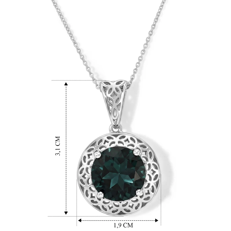 D'Joy Alexandrit Quarz Triplette Schmuckset ca. 50 cm 925 Silber Rhodiniert ca. 6.21 ct