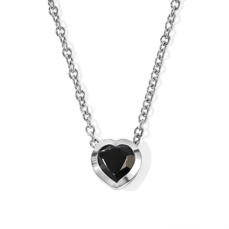 D'Joy Alexandrit Quarz Triplette Anhänger mit Kette, ca. 50 cm 925 Silber Platiniert und Edelstahl Platiniert ca. 1.42 ct