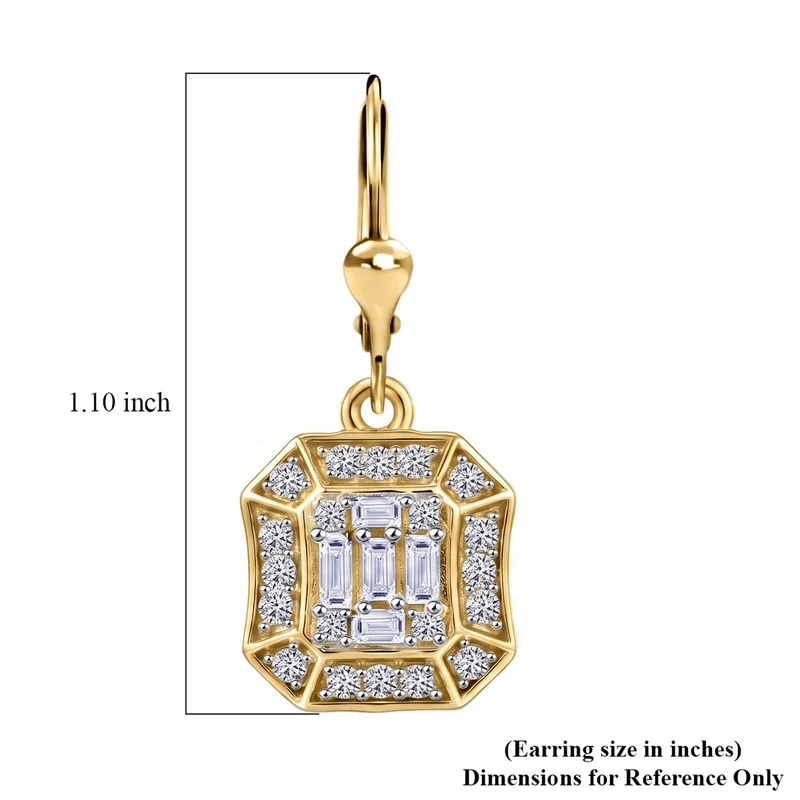 LUXURIANT (8-13 Werktage Lieferzeit) 0,94 ct. SI-GH Labor Diamant Ohrringe, 925 Silber rhodiniert