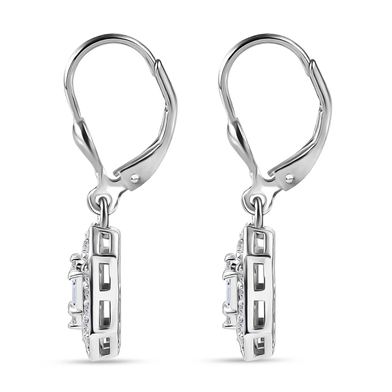 LUXURIANT (8-13 Werktage Lieferzeit) 0,94 ct. SI-GH Labor Diamant Ohrringe, 925 Silber rhodiniert