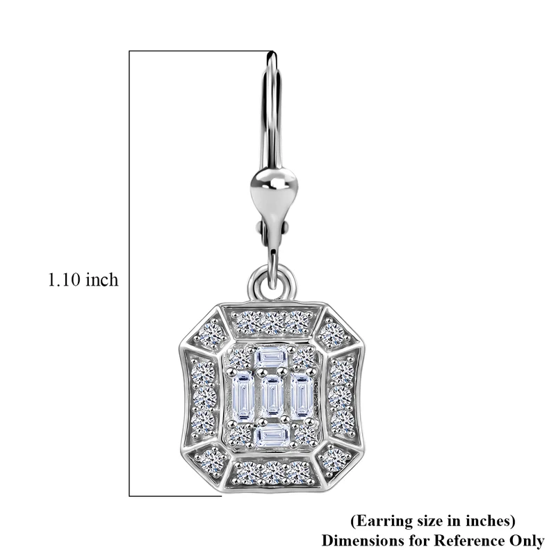LUXURIANT (8-13 Werktage Lieferzeit) 0,94 ct. SI-GH Labor Diamant Ohrringe, 925 Silber rhodiniert