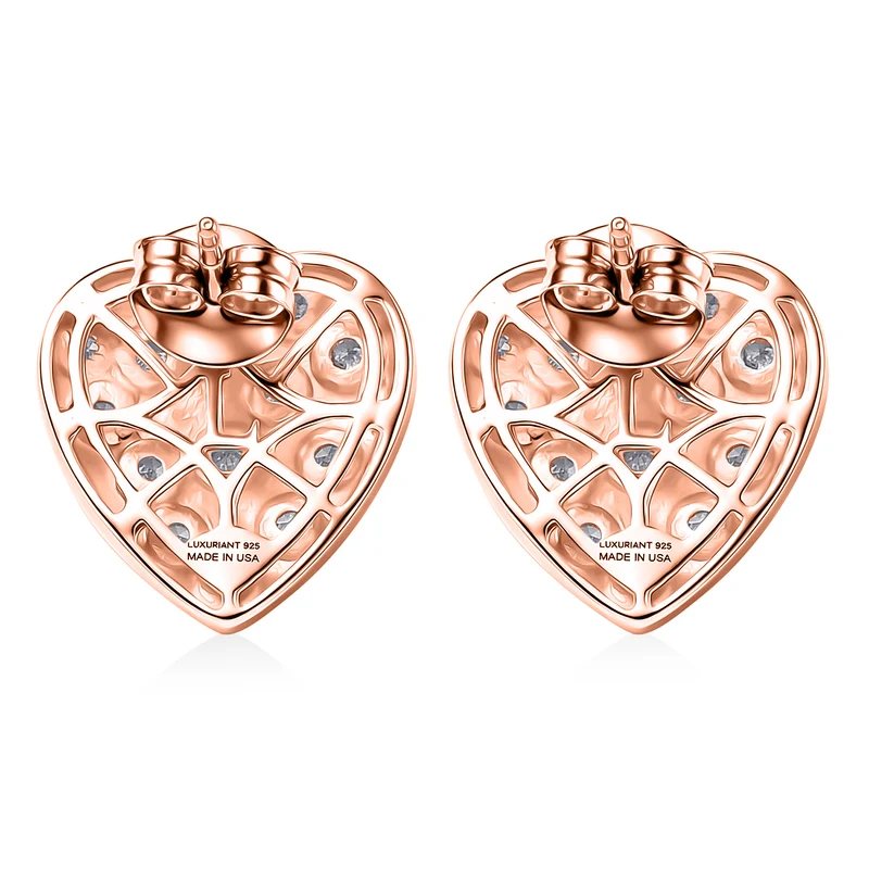 LUXURIANT (8-13 Werktage Lieferzeit) 0,35 ct. SI-GH Labor Diamant Ohrringe, 925 Silber 750 Gelbgold Vermeil