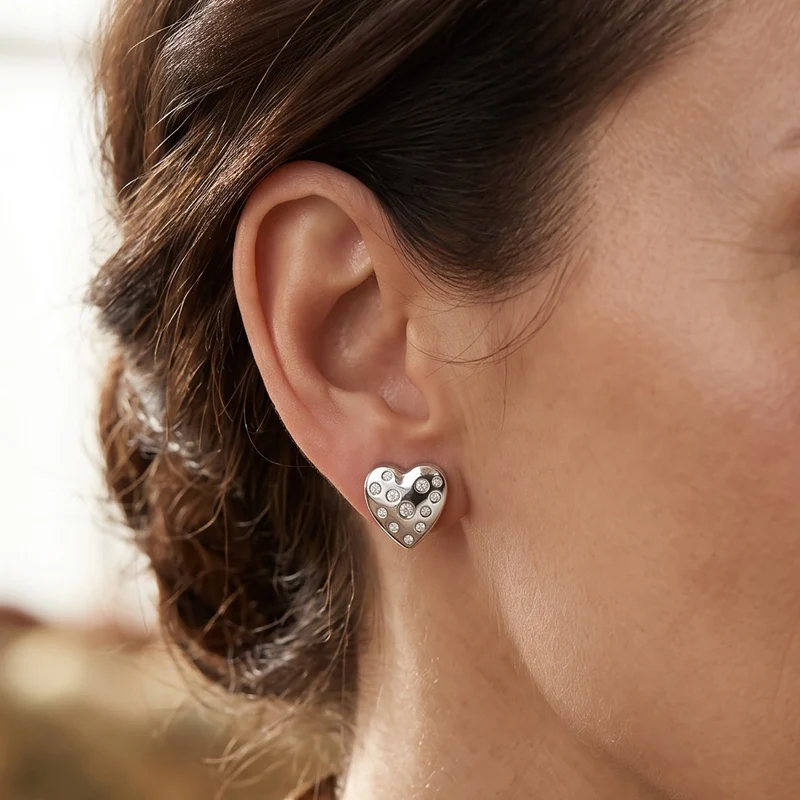 LUXURIANT (8-13 Werktage Lieferzeit) 0,35 ct. SI-GH Labor Diamant Ohrringe, 925 Silber 750 Gelbgold Vermeil
