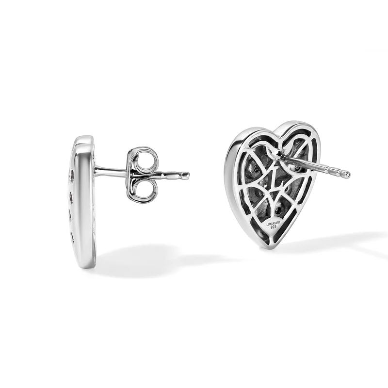 LUXURIANT (8-13 Werktage Lieferzeit) 0,35 ct. SI-GH Labor Diamant Ohrringe, 925 Silber 750 Gelbgold Vermeil