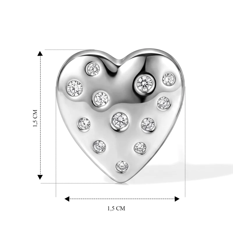 LUXURIANT (8-13 Werktage Lieferzeit) 0,35 ct. SI-GH Labor Diamant Ohrringe, 925 Silber 750 Gelbgold Vermeil