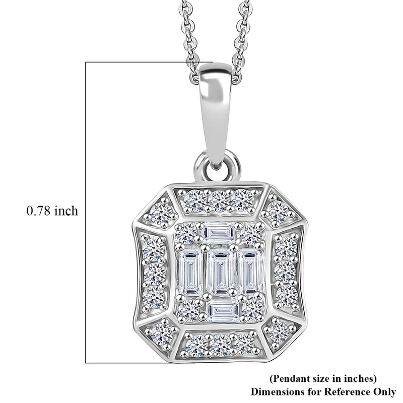 LUXURIANT DIAMOND - Lab Grown Diamant SI-GH Schmuckset (8-13 Werktage Lieferzeit) ca. 50 cm 925 Silber 750 Roségold vermeil ca. 0,52 ct.