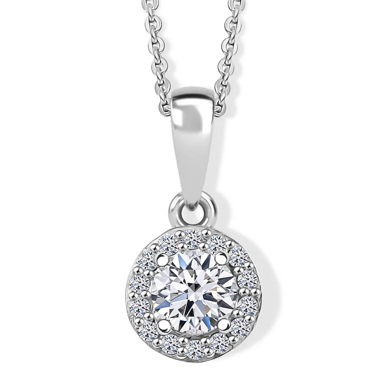 LUXURIANT DIAMOND - Lab Grown Diamant SI-GH Schmuckset (8-13 Werktage Lieferzeit) ca. 50 cm 925 Silber 750 Roségold vermeil ca. 0,50 ct.