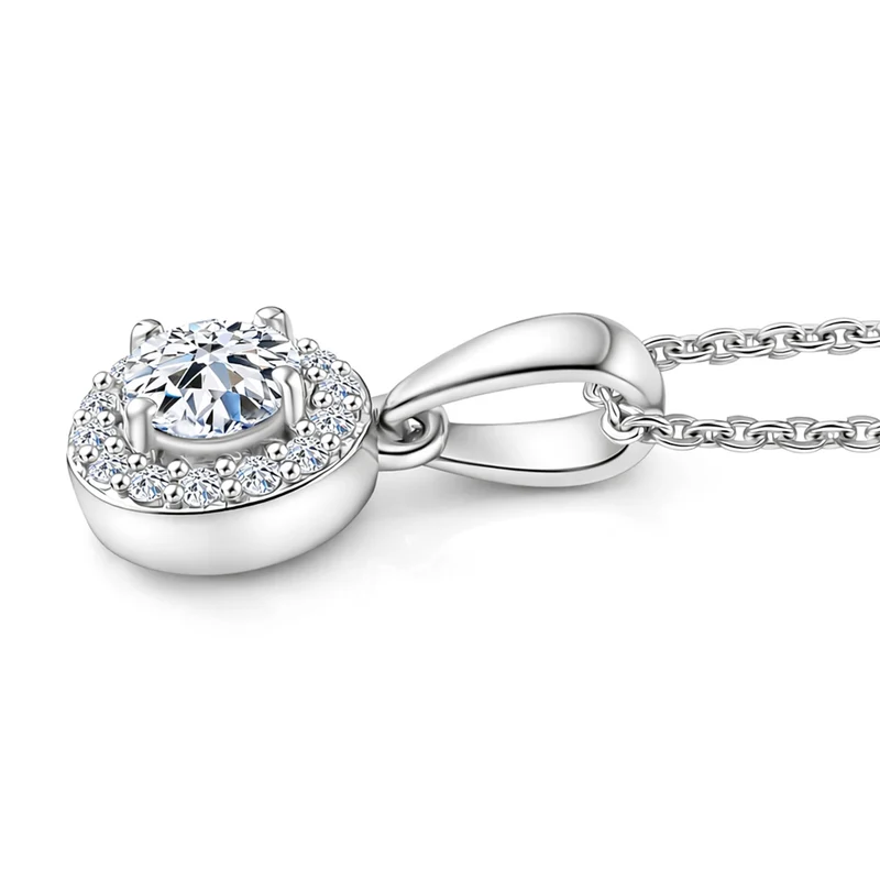 LUXURIANT DIAMOND - Lab Grown Diamant SI-GH Schmuckset (8-13 Werktage Lieferzeit) ca. 50 cm 925 Silber 750 Roségold vermeil ca. 0,50 ct.