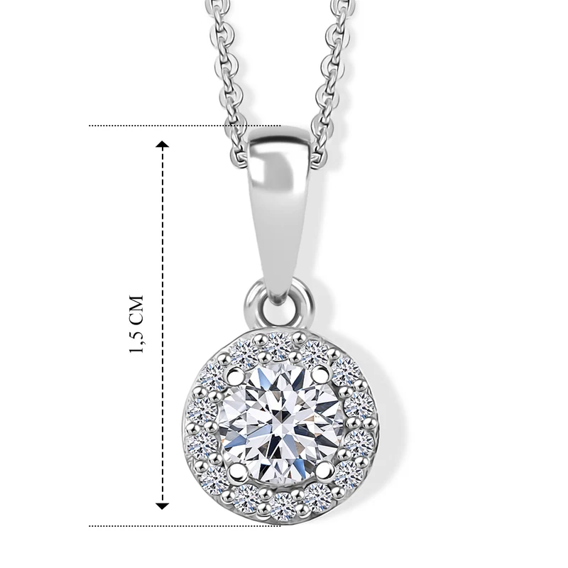 LUXURIANT DIAMOND - Lab Grown Diamant SI-GH Schmuckset (8-13 Werktage Lieferzeit) ca. 50 cm 925 Silber 750 Roségold vermeil ca. 0,50 ct.