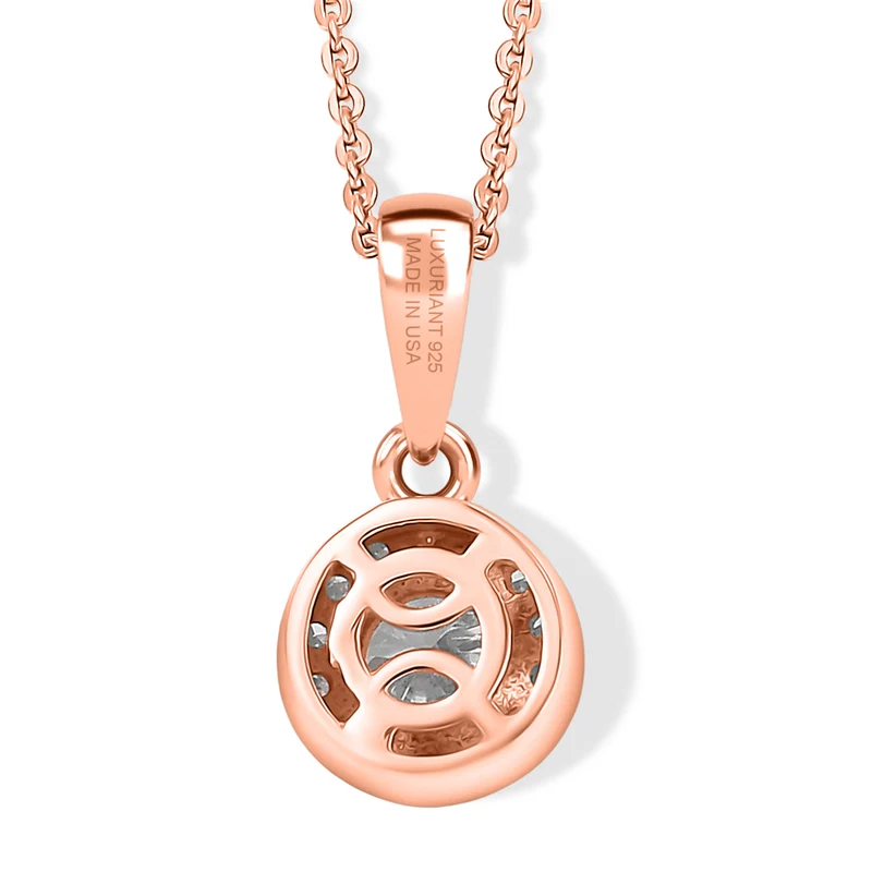 LUXURIANT DIAMOND - Lab Grown Diamant SI-GH Schmuckset (8-13 Werktage Lieferzeit) ca. 50 cm 925 Silber 750 Roségold vermeil ca. 0,50 ct.