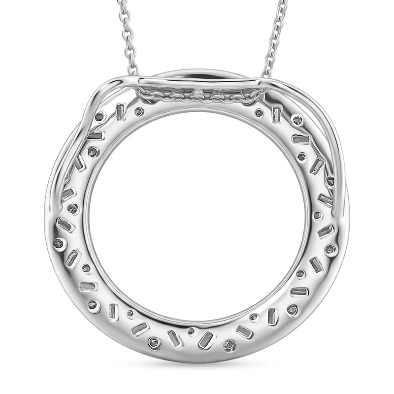 LUXURIANT DIAMOND - Lab Grown Diamant SI-GH Schmuckset (8-13 Werktage Lieferzeit) ca. 50 cm 925 Silber 750 Roségold vermeil ca. 1,01 ct.