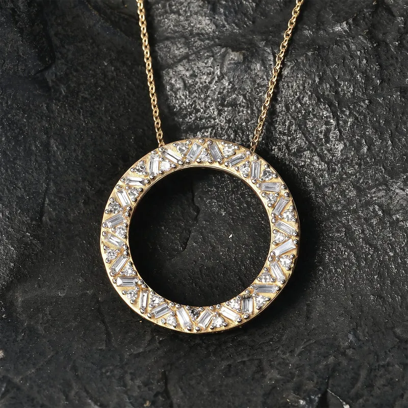 LUXURIANT DIAMOND - Lab Grown Diamant SI-GH Schmuckset (8-13 Werktage Lieferzeit) ca. 50 cm 925 Silber 750 Roségold vermeil ca. 1,01 ct.