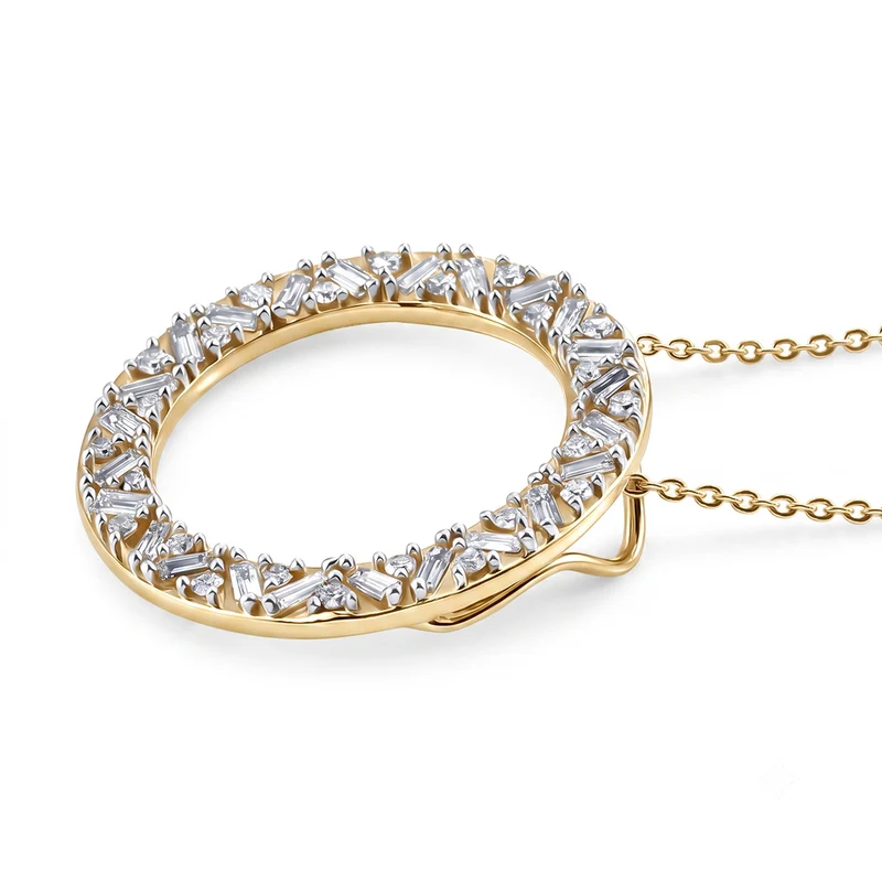 LUXURIANT DIAMOND - Lab Grown Diamant SI-GH Schmuckset (8-13 Werktage Lieferzeit) ca. 50 cm 925 Silber 750 Roségold vermeil ca. 1,01 ct.