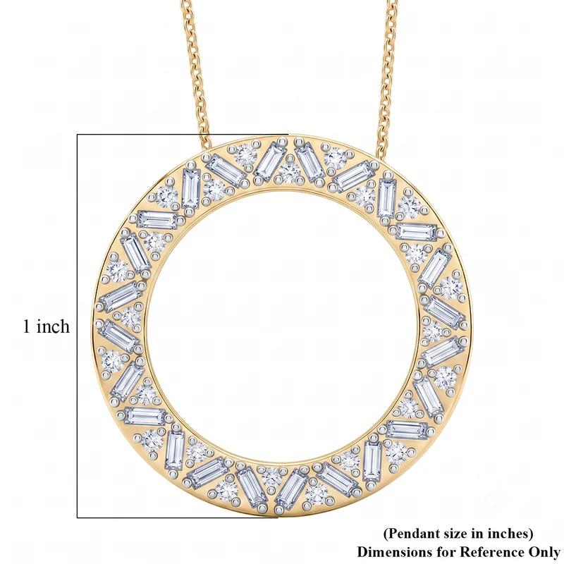 LUXURIANT DIAMOND - Lab Grown Diamant SI-GH Schmuckset (8-13 Werktage Lieferzeit) ca. 50 cm 925 Silber 750 Roségold vermeil ca. 1,01 ct.