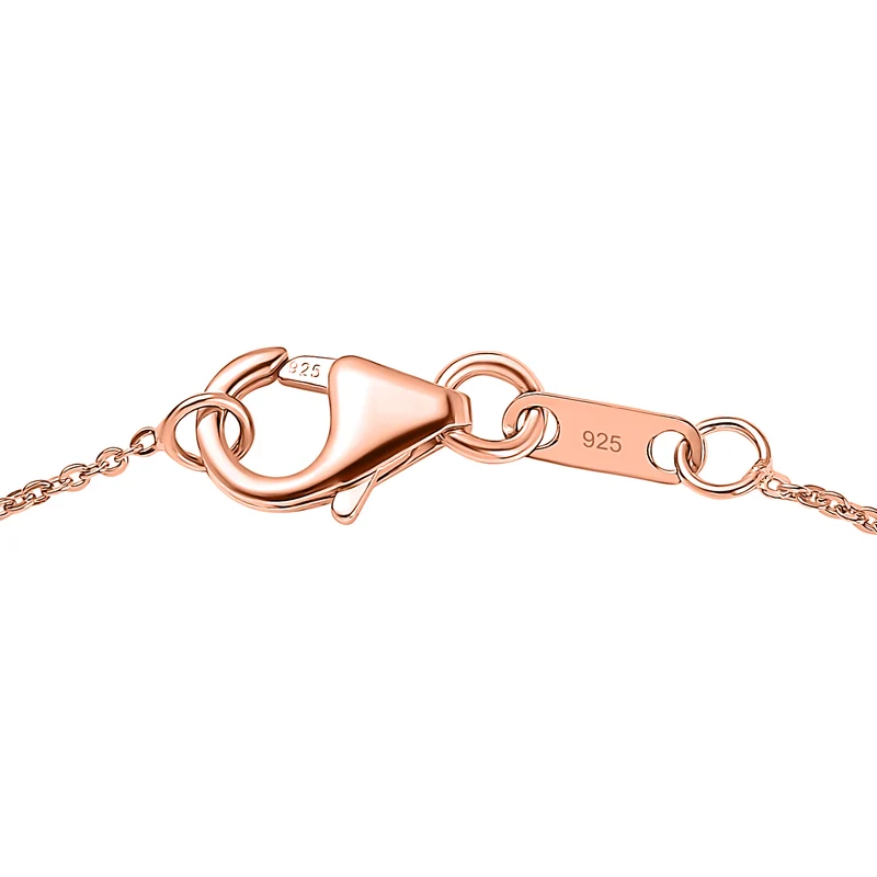 LUXURIANT DIAMOND - Lab Grown Diamant SI-GH Schmuckset (8-13 Werktage Lieferzeit) ca. 50 cm 925 Silber 750 Roségold vermeil ca. 1,01 ct.