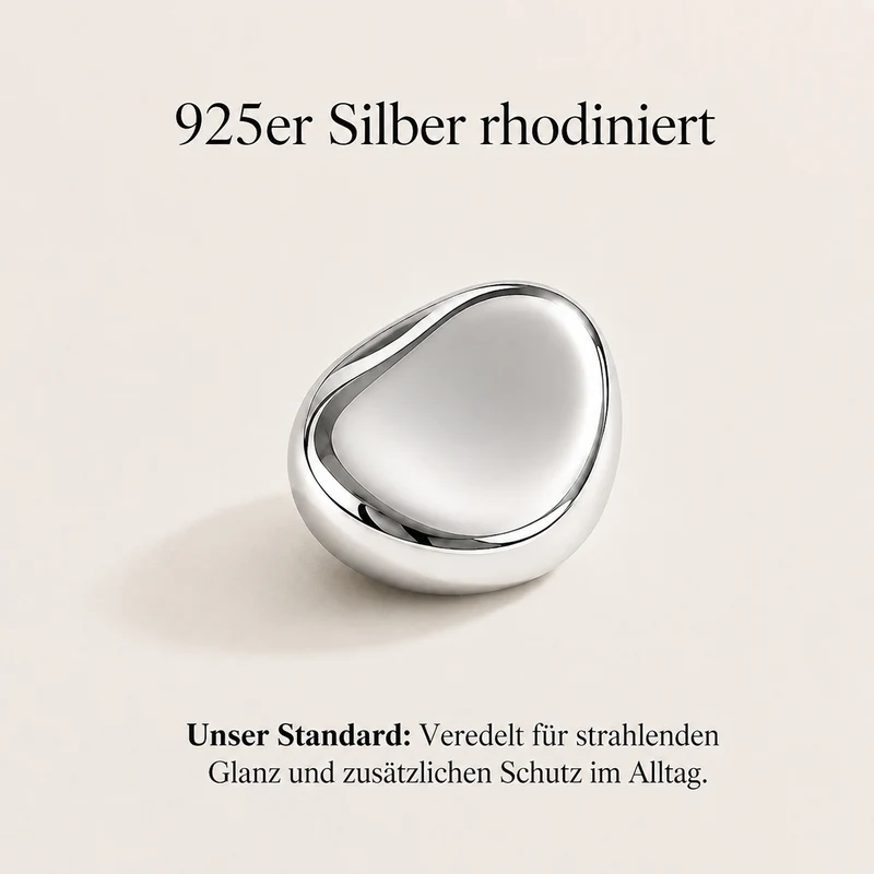 LUXURIANT 3er-Set SI-GH Labor Diamant Stacking Ringe, 925 Silber rhodiniert - (8-13 Werktage Lieferzeit) 0,75 ct.
