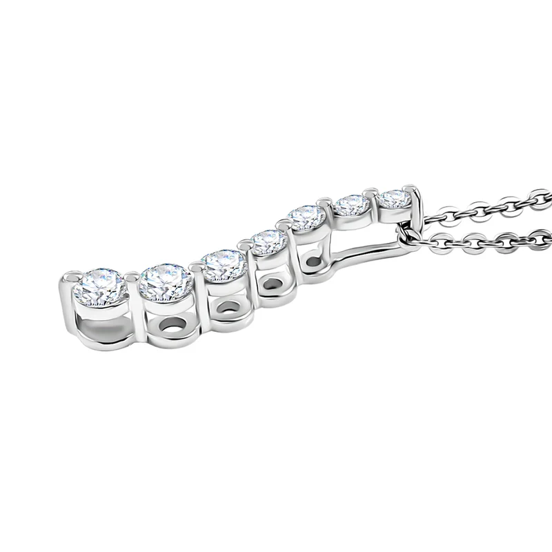 LUXURIANT DIAMOND - Lab Grown Diamant SI-GH Schmuckset (8-13 Werktage Lieferzeit) ca. 50 cm 925 Silber 750 Roségold vermeil ca. 0,35 ct.