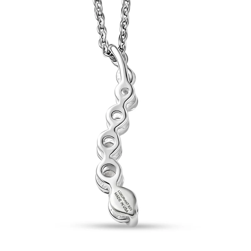 LUXURIANT DIAMOND - Lab Grown Diamant SI-GH Schmuckset (8-13 Werktage Lieferzeit) ca. 50 cm 925 Silber 750 Roségold vermeil ca. 0,35 ct.