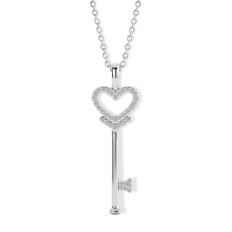LUXURIANT DIAMOND - Lab Grown Diamant SI-GH Schmuckset (8-13 Werktage Lieferzeit) ca. 50 cm 925 Silber 750 Roségold vermeil ca. 0,26 ct.