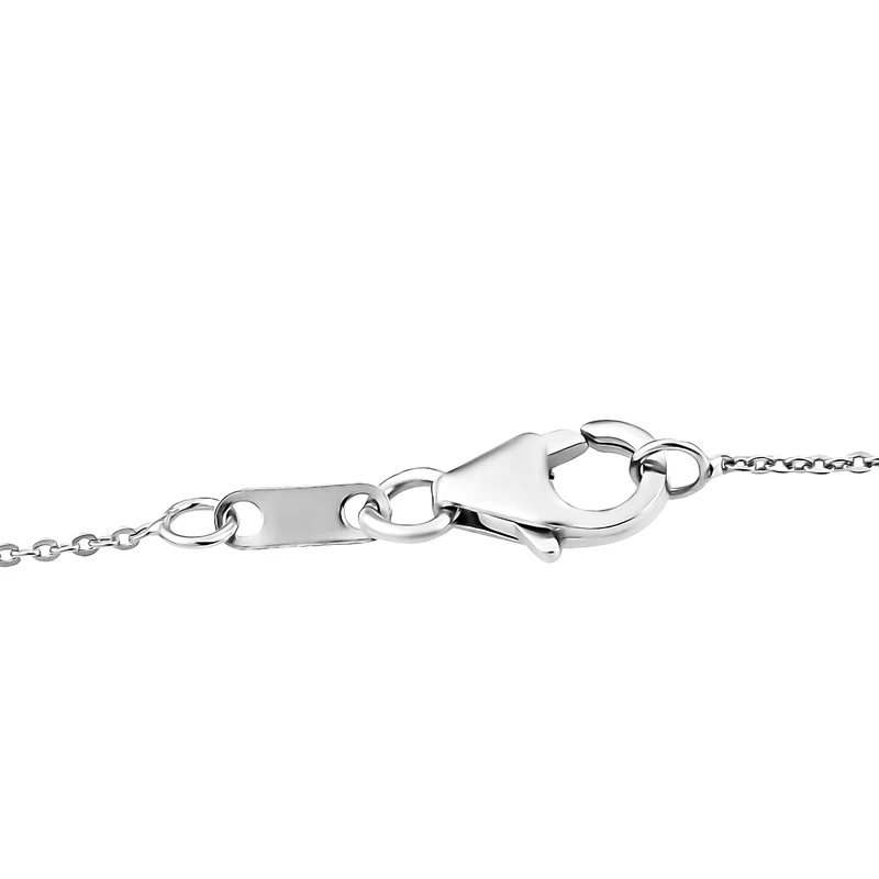 D'Joy Moissanit Anhänger mit Kette, ca. 50 cm 925 Silber rhodiniert ca. 30.11 ct