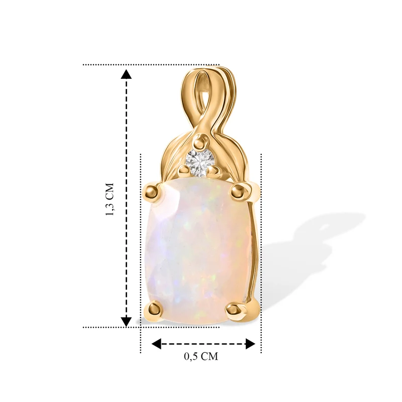 D'Joy AA Natürlicher, äthiopischer Welo Opal, Rosa Turmalin Ohrringe 925 Silber 750 Vergoldet ca. 1.30 ct