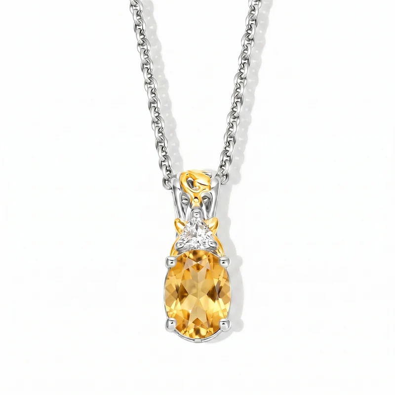 EVER TRUE Citrin Schmuckset ca. 50 cm (Größe 17) ca. 4,33 ct.