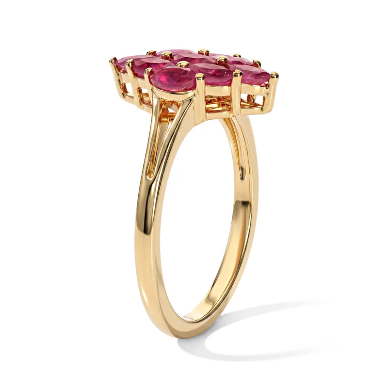 EverTrue Lagunen Apatit Schmuckset, 316L Edelstahl und Bronze mit Gelbgold E-Beschichtung - 1,85 ct.
