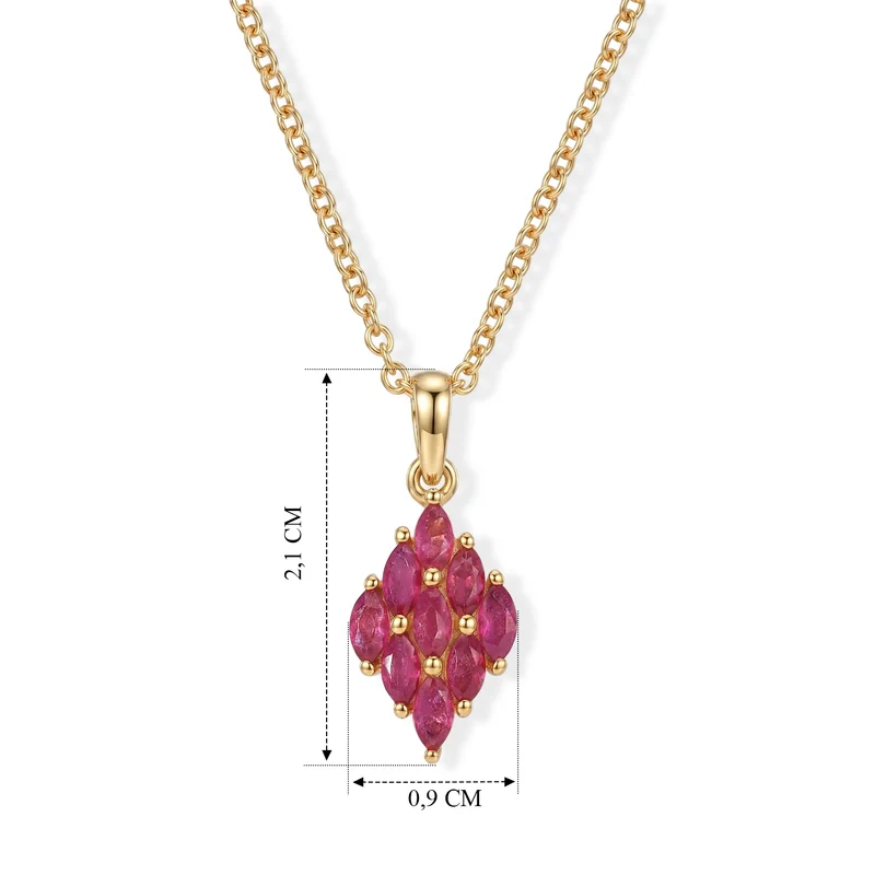 EverTrue Lagunen Apatit Schmuckset, 316L Edelstahl und Bronze mit Gelbgold E-Beschichtung - 1,85 ct.