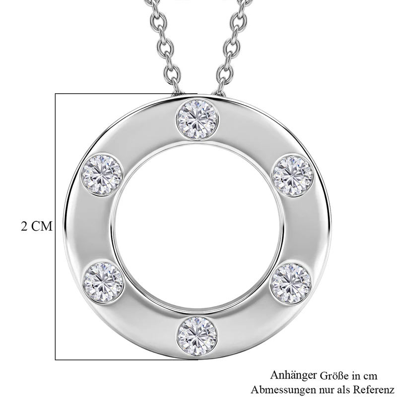 EVER TRUE Moissanit Schmuckset ca. 50 cm ca. 0.63 ct