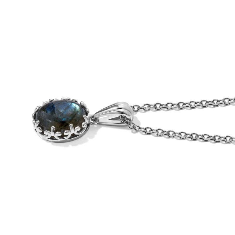 EVER TRUE AAA Labradorit Schmuckset ca. 50 cm (Größe 20) ca. 8,77 ct.
