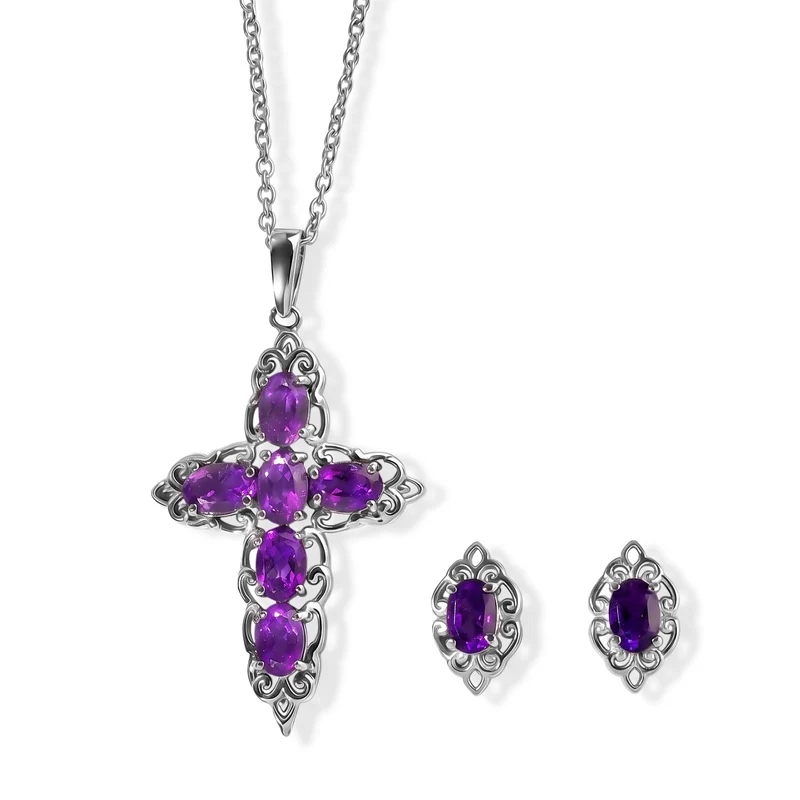 EVER TRUE Himmelblauer Topas Schmuckset ca. 50 cm ca. 4.95 ct