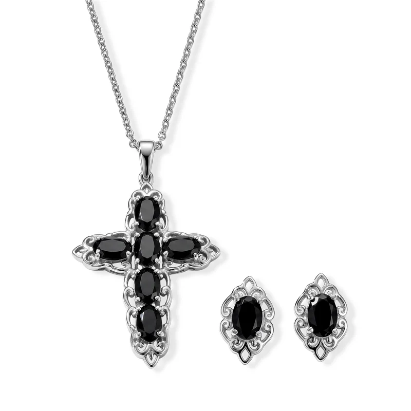 EVER TRUE Himmelblauer Topas Schmuckset ca. 50 cm ca. 4.95 ct