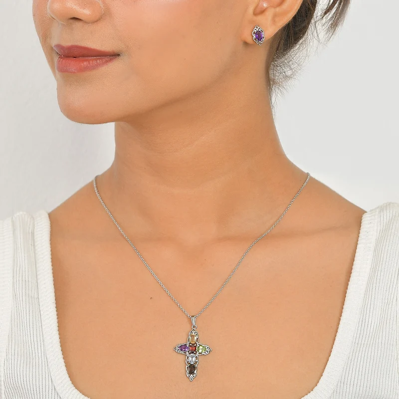 EVER TRUE Himmelblauer Topas Schmuckset ca. 50 cm ca. 4.95 ct