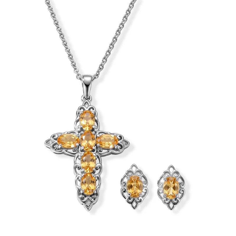 EVER TRUE Himmelblauer Topas Schmuckset ca. 50 cm ca. 4.95 ct