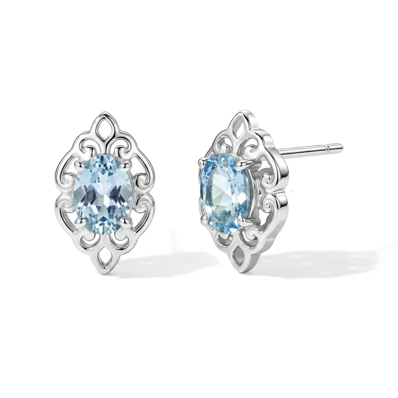 EVER TRUE Himmelblauer Topas Schmuckset ca. 50 cm ca. 4.95 ct