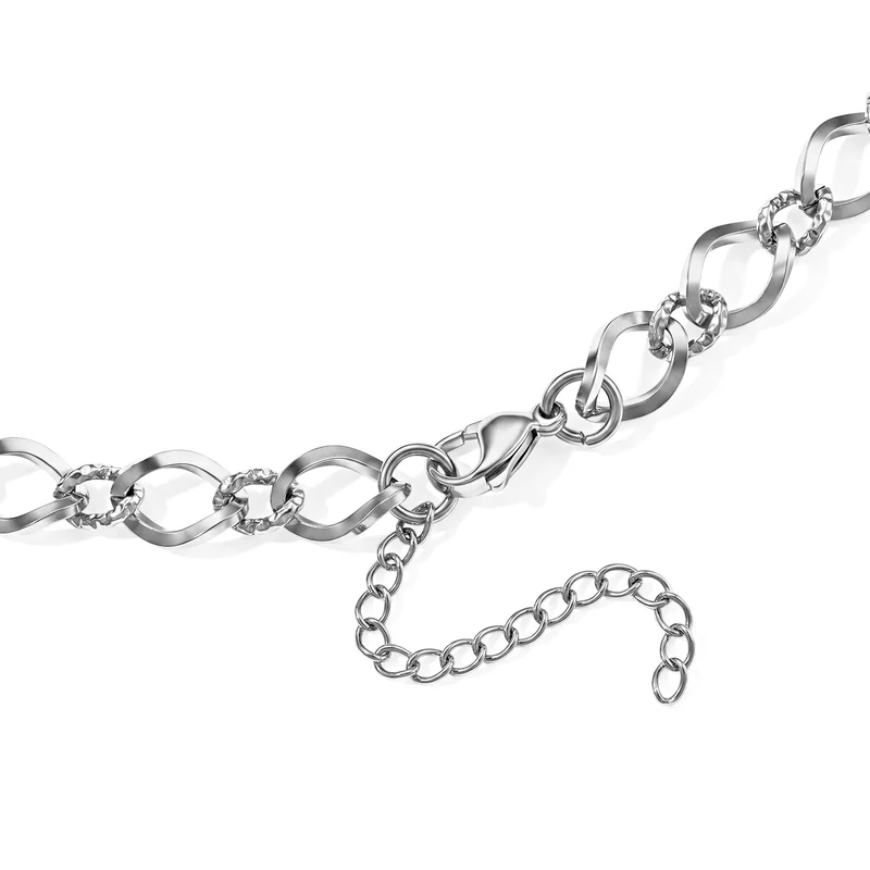 Doppelreihiges Layering-Design Halskette, 316L Edelstahl Ion-Gelbbeschichtung, ca. 45,00g