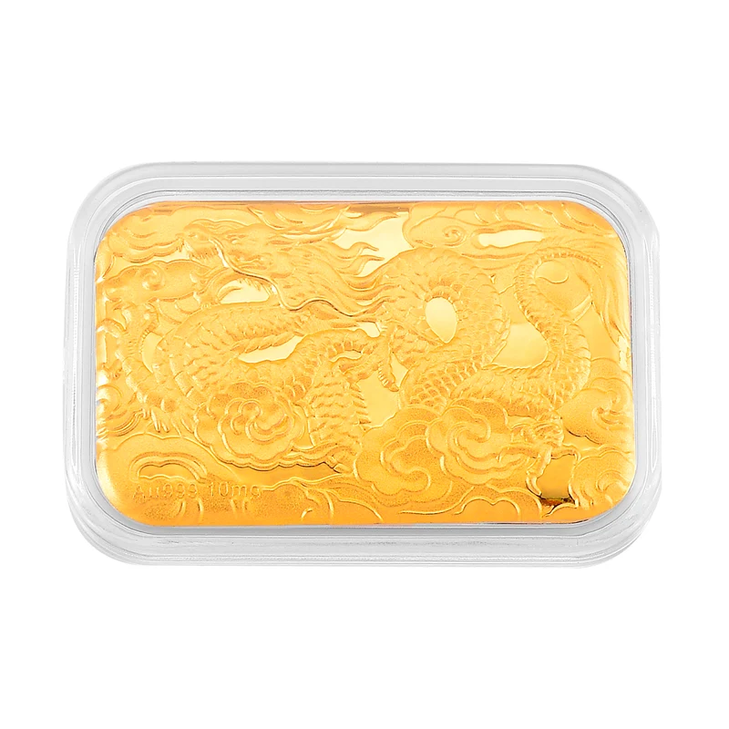 999er Goldfolie mit Drachenmotiv, 10mg